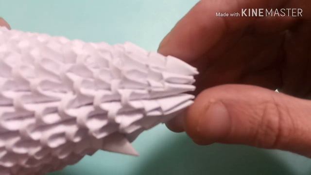 Рождественский ангел из 3D модулей видео-урок. смотреть онлайн