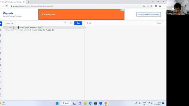 A simple python program to understand conditional statements смотреть онлайн