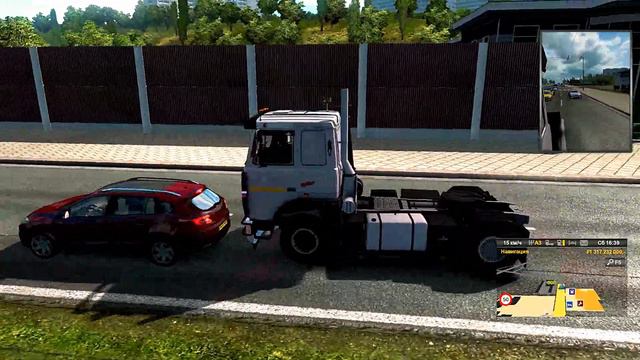 МАЗ-6303 ОБЗОР Euro Truck Simulator 2 (v1.32.x, - 1.34.x) смотреть онлайн