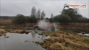 Мега Крузер и внедорожники УАЗ Тойота Джип Митцубиси на бездорожье 4х4 покатушка Трофи-лайф 2021