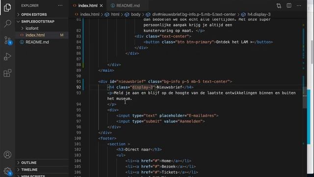 Layout met Bootstrap 5 stap 5: invoergroep смотреть онлайн