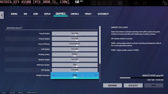 ? NVIDIA GeForce RTX 3080 Ti / A5500 [Laptop, 130W] - Rainbow Six Siege gameplay benchmarks (1080p) смотреть онлайн