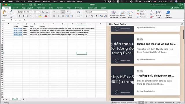 Listbox in Taskpane Excel смотреть онлайн