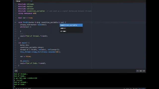 C++ Multithreading : Part 5 - Using Condition Variables for concurrency - light weight using C++1 смотреть онлайн