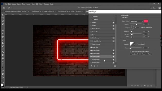 NEON Text Effect | Photoshop Tutorial Hindi | Adobe Photoshop Tutorial for Beginners смотреть онлайн