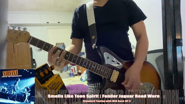 Nirvana - Smells Like Teen Spirit (Guitar Sound Demo with Boss DF-2) | Fender Jaguar Road Worn смотреть онлайн