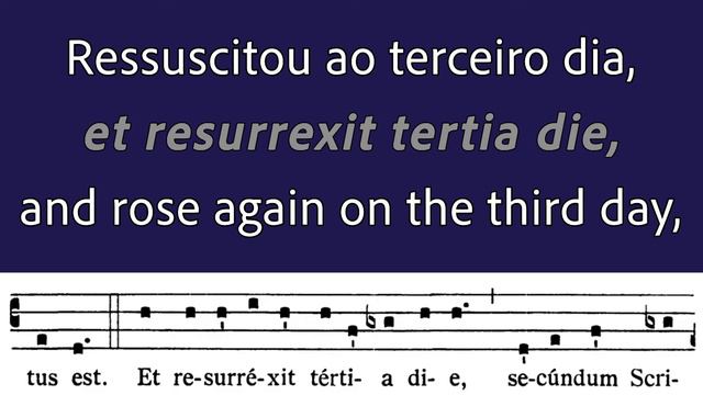 Credo cantado com Tradução em Português - Credo Niceno-Constantinopolitano смотреть онлайн