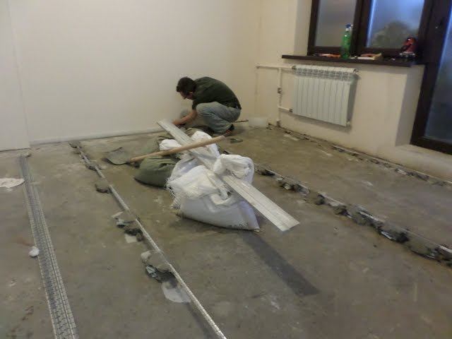 УСТАНОВКА МАЯКОВ для СТЯЖКИ #СТЯЖКА пола СВОИМИ руками ВИДЕО смотреть онлайн