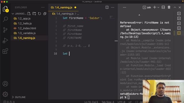 Naming a Variable on JavaScript | Full Stack Web Development | Complete Web Development Course смотреть онлайн