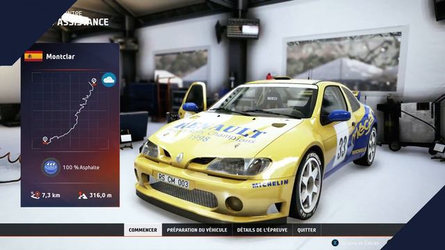 EA WRC : Test et SETUP de la Renault Mégane (Kit Car) en Espagne sur Montclar смотреть онлайн