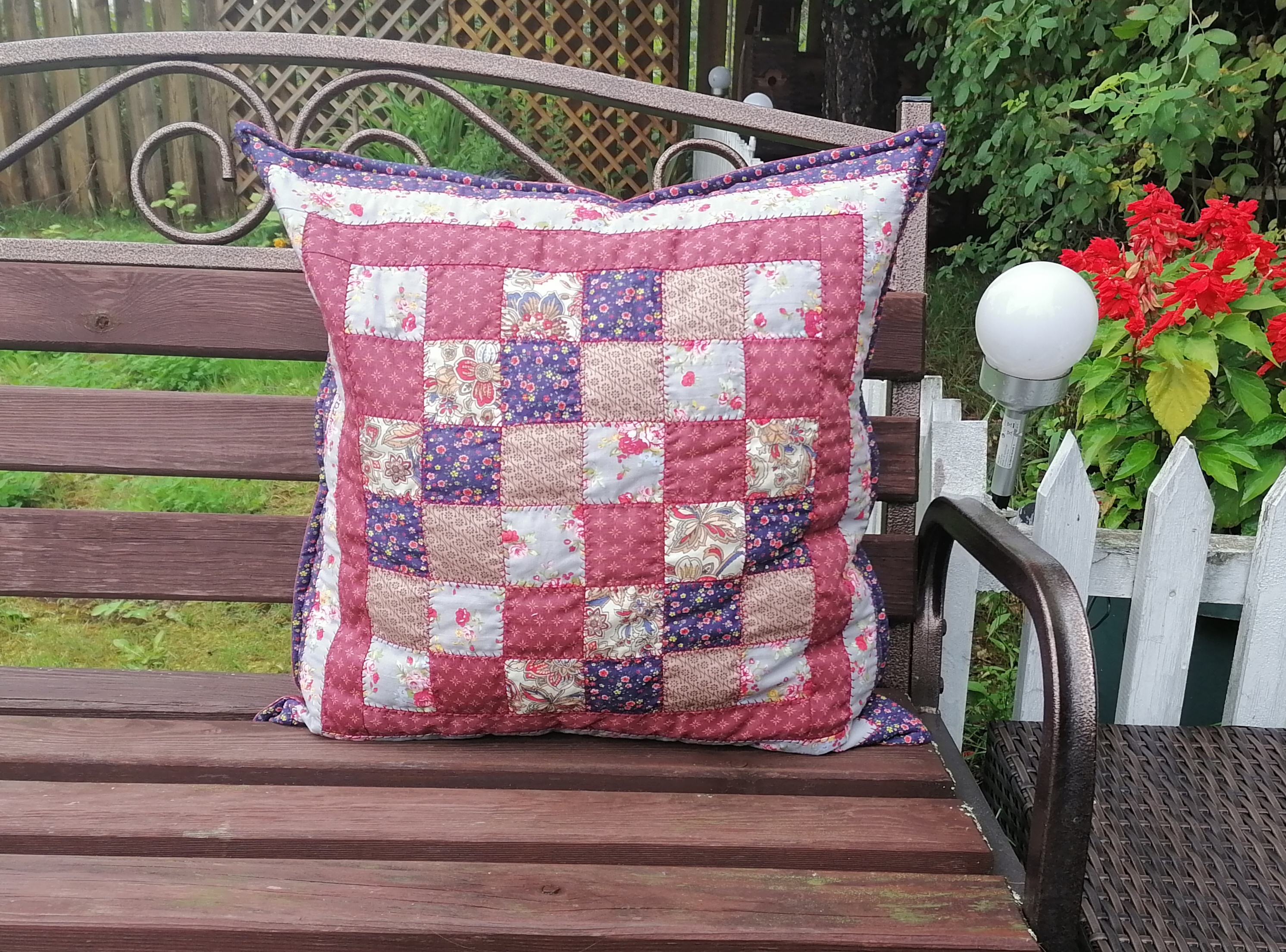 Подушка в стиле пэчворк. смотреть онлайн