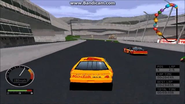 NASCAR Road Racing (PC) Gameplay (Bobby Hamilton) (Bridgeport Speedway) (5 Laps) смотреть онлайн
