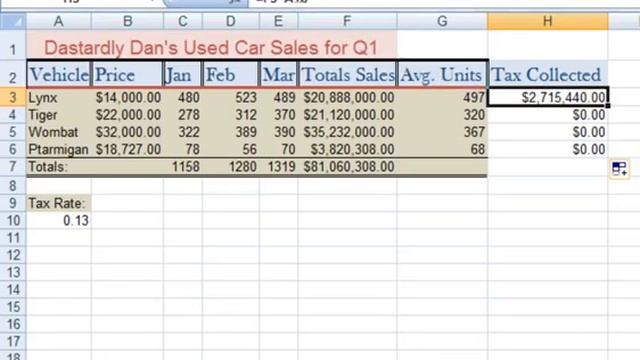 CP102 Excel 1 Absolute Cell Addressing in Excel 2010 смотреть онлайн