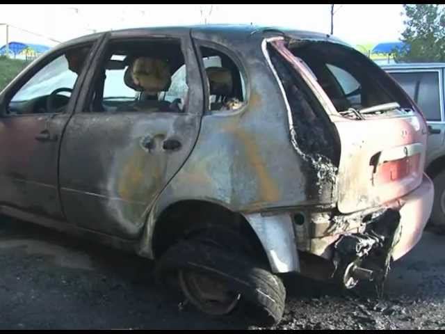 Сгоревшие машины на Репина(Ульяновск)_ГТРК Волга