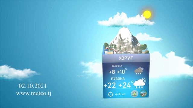 Прогноз погоды 2 Октябрь 2021 / Душанбе / Таджикистан смотреть онлайн