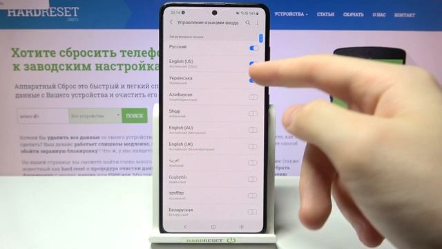 Как добавить новый язык на клавиатуру Samsung Galaxy A51 смотреть онлайн