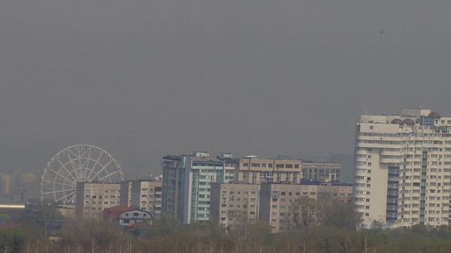 Алматы. Наблюдаем за смогом. 9 апреля. Canon EOS M 50 смотреть онлайн