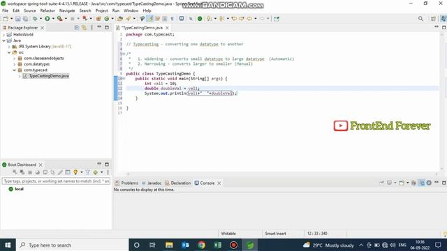 Type Casting In Java In Tamil | Java Spring Boot Tutorial For Beginners In Tamil | смотреть онлайн