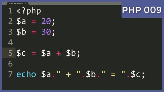 PART 9. PHP Arithmetic Operators смотреть онлайн