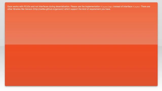 gson - deserialzing objects containing lists смотреть онлайн