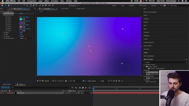 Create an Animated Gradient Background in After Effects смотреть онлайн