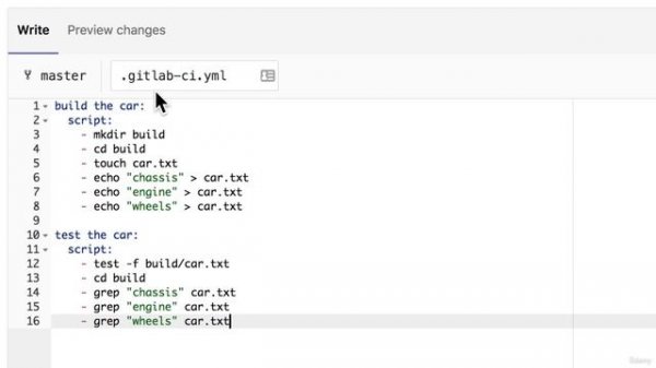 Udemy. Gitlab CI/CD. 01. Your first pipeline