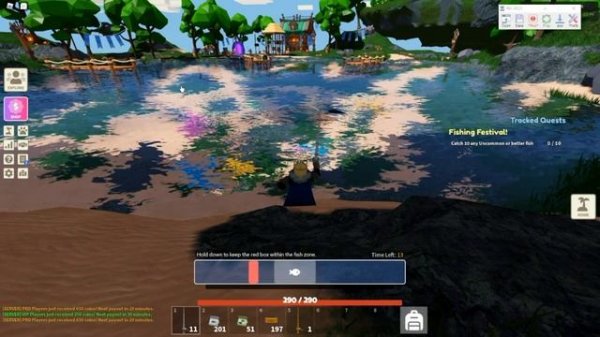 AFK Fishing Roblox Islands Tiny Task how to tutorial