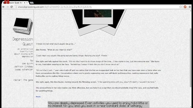 Lets Play and Review Depression Quest смотреть онлайн