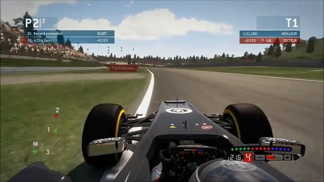 F1 2013 (X360 version) | 1 lap around the Nurburgring (Gamepad - Sauber F1) смотреть онлайн