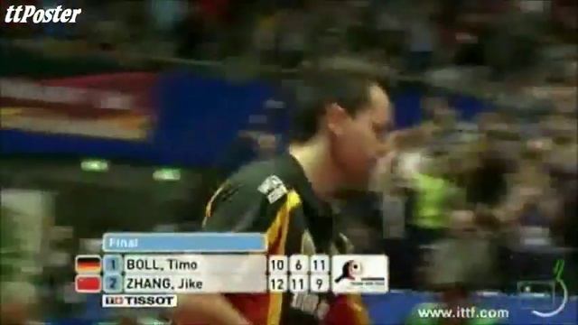 WTTTC 2012: Zhang Jike-Timo Boll смотреть онлайн