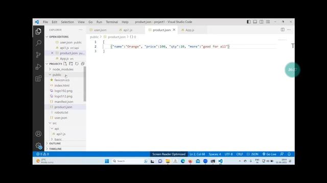 React-11 | fetch( ) api to read data from local json file смотреть онлайн