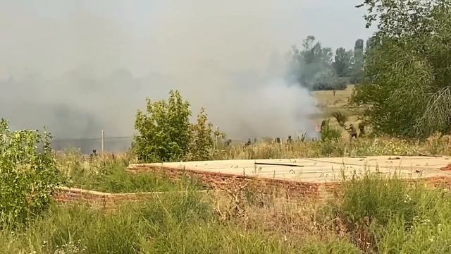 Пожар в воинской части в Ростошах  Оренбург.