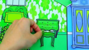 Бумажные Куклы Одеваются - Бумажная Кукла Цветной Вызов Макияж - Barbie Story & Crafts