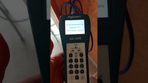 Проверяем антенный кабель на целостность после установки прибором rigexpert aa-600
