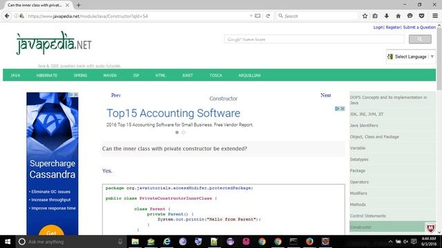 Can the inner class with private constructor be extended?
- javapedia.net смотреть онлайн