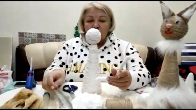 Мастер класс поделка из шпагата "Кошка" смотреть онлайн