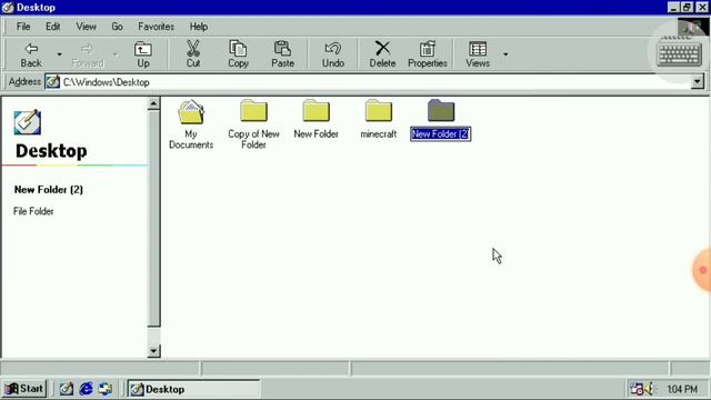 Как создать папку в игре win 98 simulator! смотреть онлайн