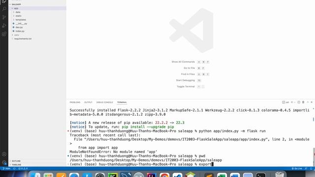 Hướng dẫn lấy project Python Flask từ github, chạy trên Visual Code và PyCharm IDE. смотреть онлайн