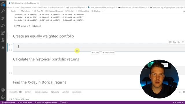 Value at Risk (VaR) In Python: Historical Method смотреть онлайн