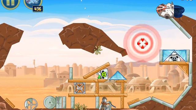 Angry Birds Star Wars - Level 1-24 - 100% Mighty Falcon Walkthrough - Tatooine смотреть онлайн