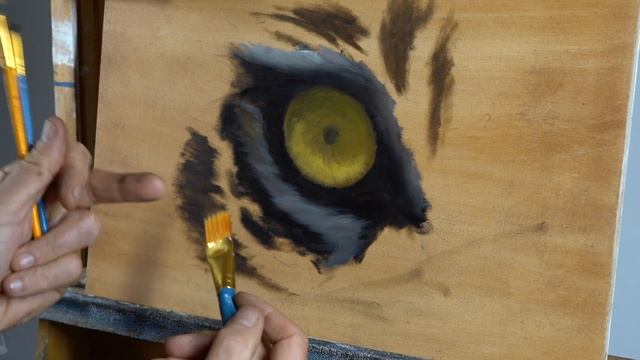 How to Paint Eyes - Tiger Painting смотреть онлайн