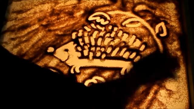 рисование песком "Ёжик" смотреть онлайн