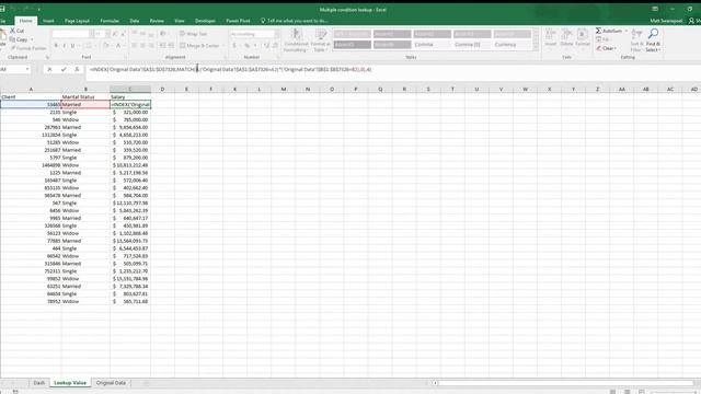 Excel Match and index function - Multiple conditions "VLookup" смотреть онлайн