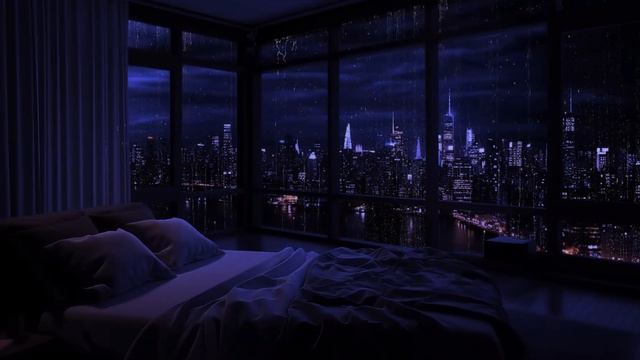 Шум дождя для быстрого сна. Ночной город