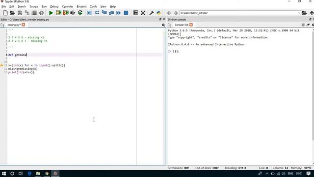 missing number python programming смотреть онлайн