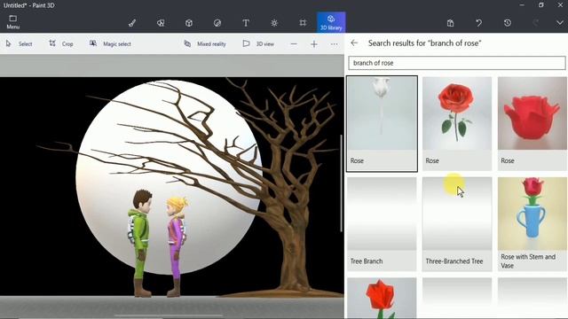 Valentine day special | Paint 3d drawing tutorial | How to draw in computer paint 3d easy | Paint3 смотреть онлайн