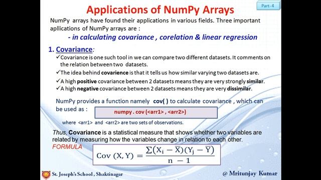 CS/IP Class 12 : PYTHON NUMPY ARRAY Part- 4 (1) смотреть онлайн