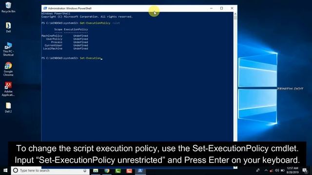 PowerShell “Cannot be loaded because the execution of scripts is disabled on this system” ERROR FIX смотреть онлайн