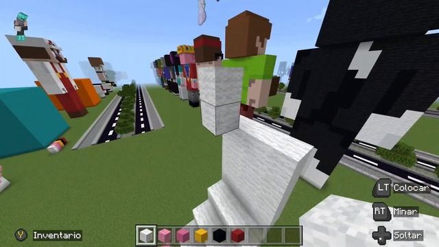 Hello Kitty Pixel art Minecraft Tutorial / Como hacer una estatua de Kitty en Minecraft COMPLETO смотреть онлайн