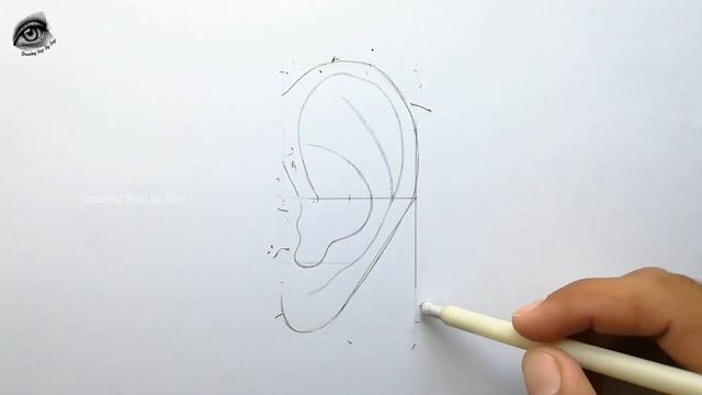 "How to Draw Ears Easy Way" | Draw Ears For Beginners | Pencil Sketch Drawing | Drawing Step By Ste смотреть онлайн